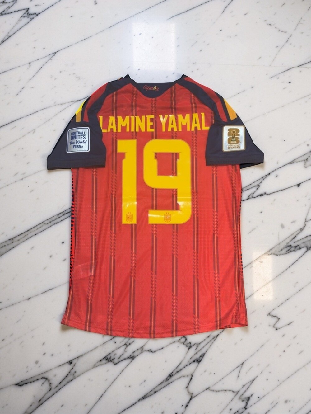 Lamine Yamal Spain 2026 World Cup Jersey #19 Home Mens S-2XL España